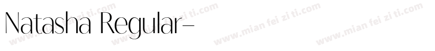 Natasha Regular字体转换